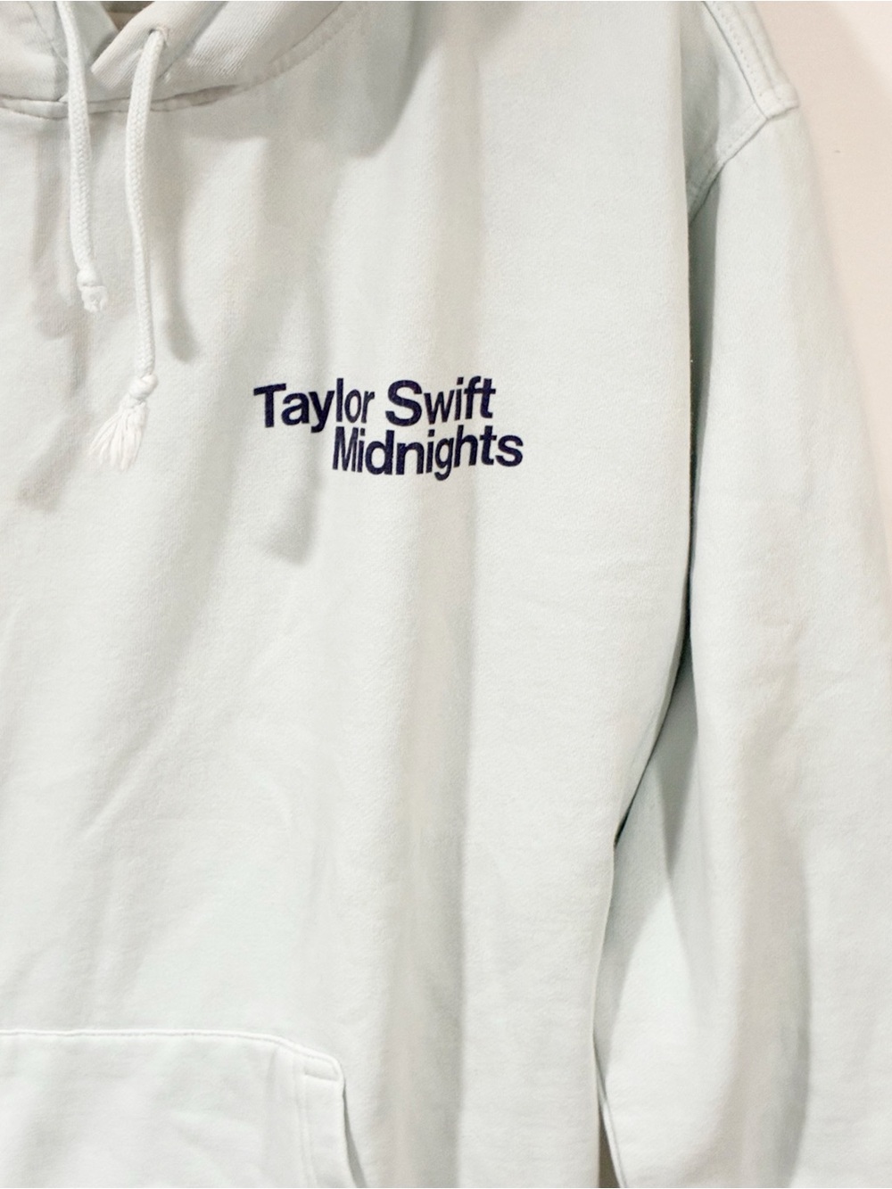 Taylor Swift Midnights Hoodie Women’s Large Light Blue Pullover Oct 21 2022 - Picture 2 of 4